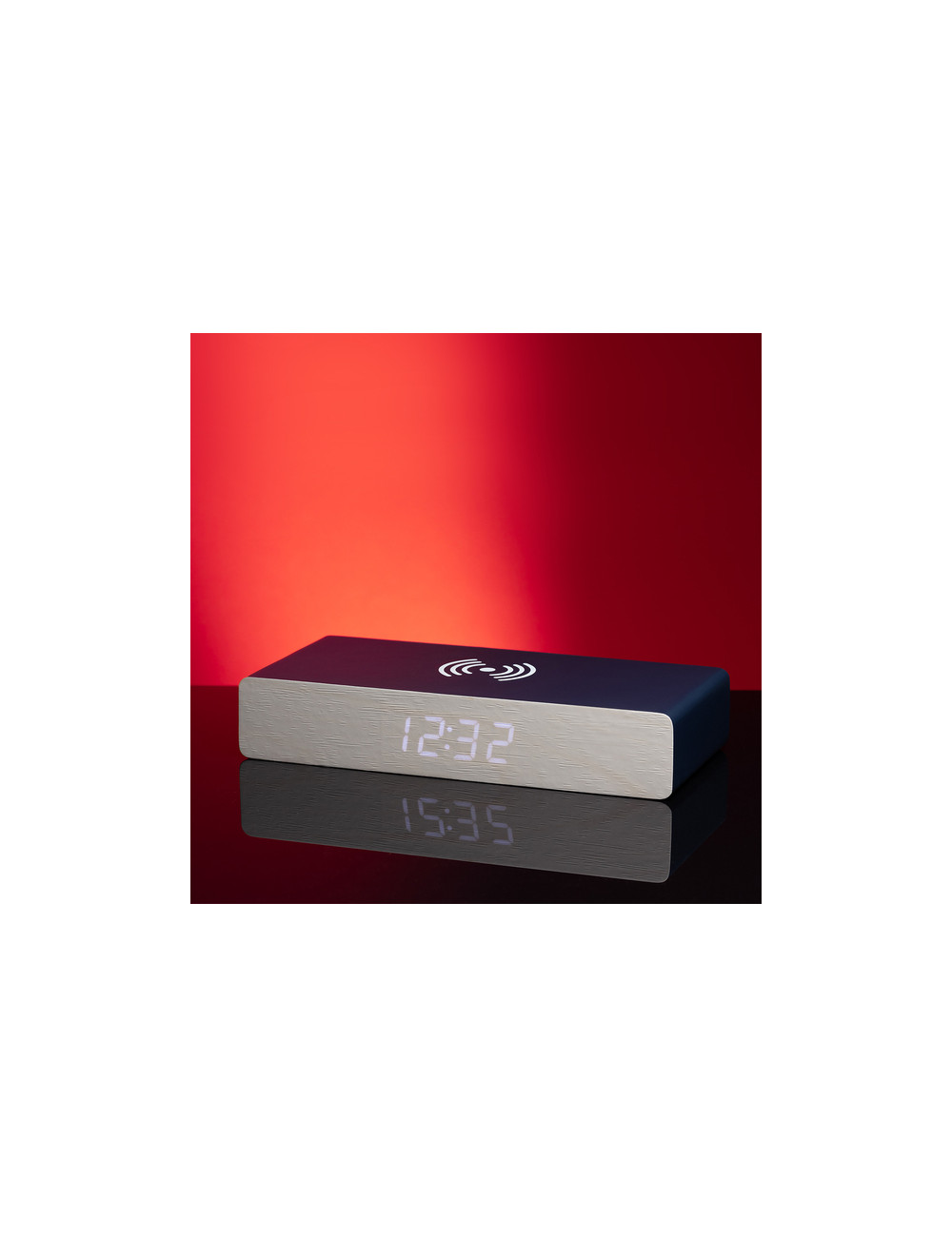 Ładowarka indukcyjna z zegarem Nesna, granatowy