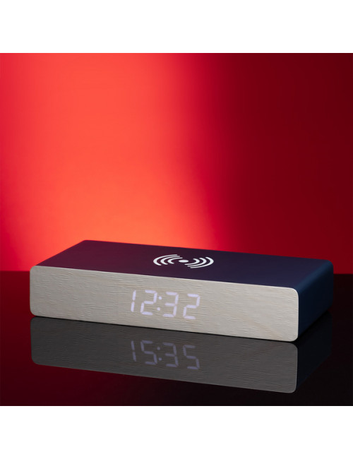 Ładowarka indukcyjna z zegarem Nesna, granatowy