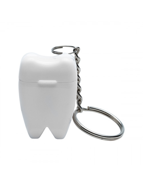 Brelok Toothy z nicią dentystyczną, biały 