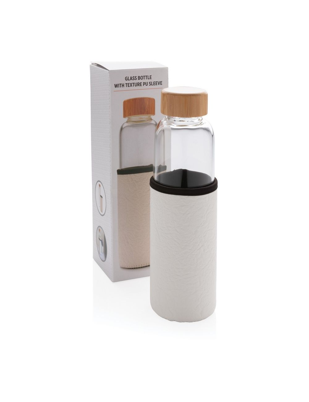 Szklana butelka 550 ml w pokrowcu