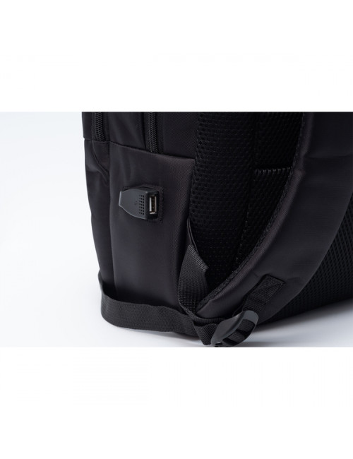 Plecak dwukomorowy na laptop Oxnard, czarny