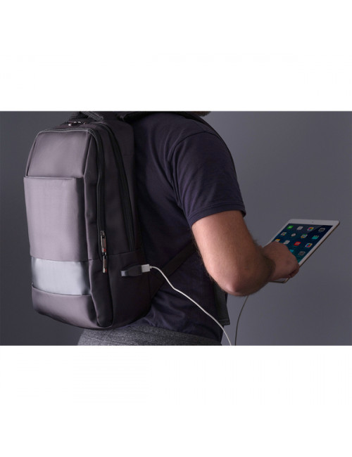 Plecak dwukomorowy na laptop Oxnard, czarny