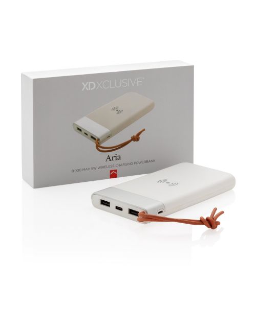 Bezprzewodowy power bank 8000 mAh Aria