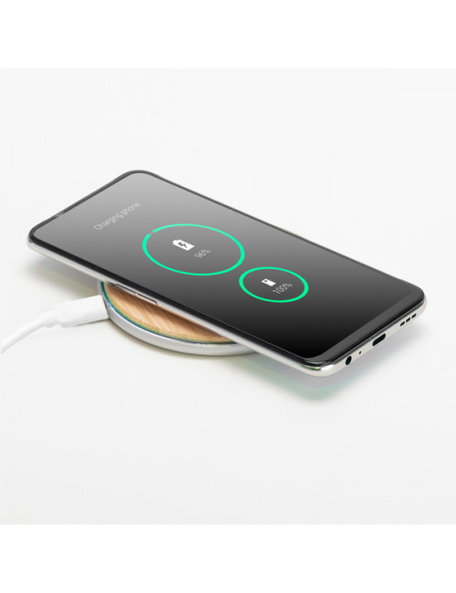 Ładowarka indukcyjna Top Bamboo, brązowy 