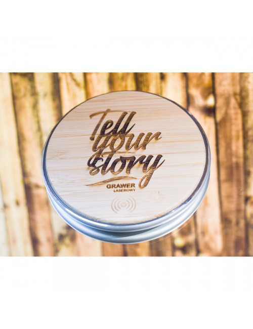 Ładowarka indukcyjna Top Bamboo, brązowy 