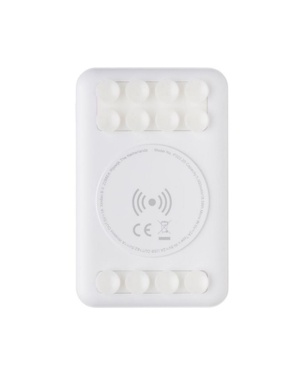 Bezprzewodowy power bank 5000 mAh z przyssawkami