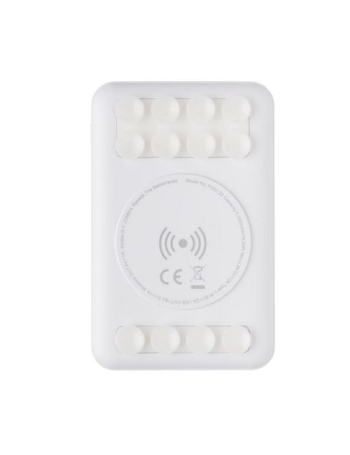 Bezprzewodowy power bank 5000 mAh z przyssawkami