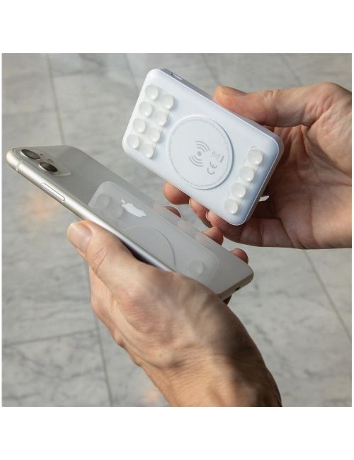 Bezprzewodowy power bank 5000 mAh z przyssawkami