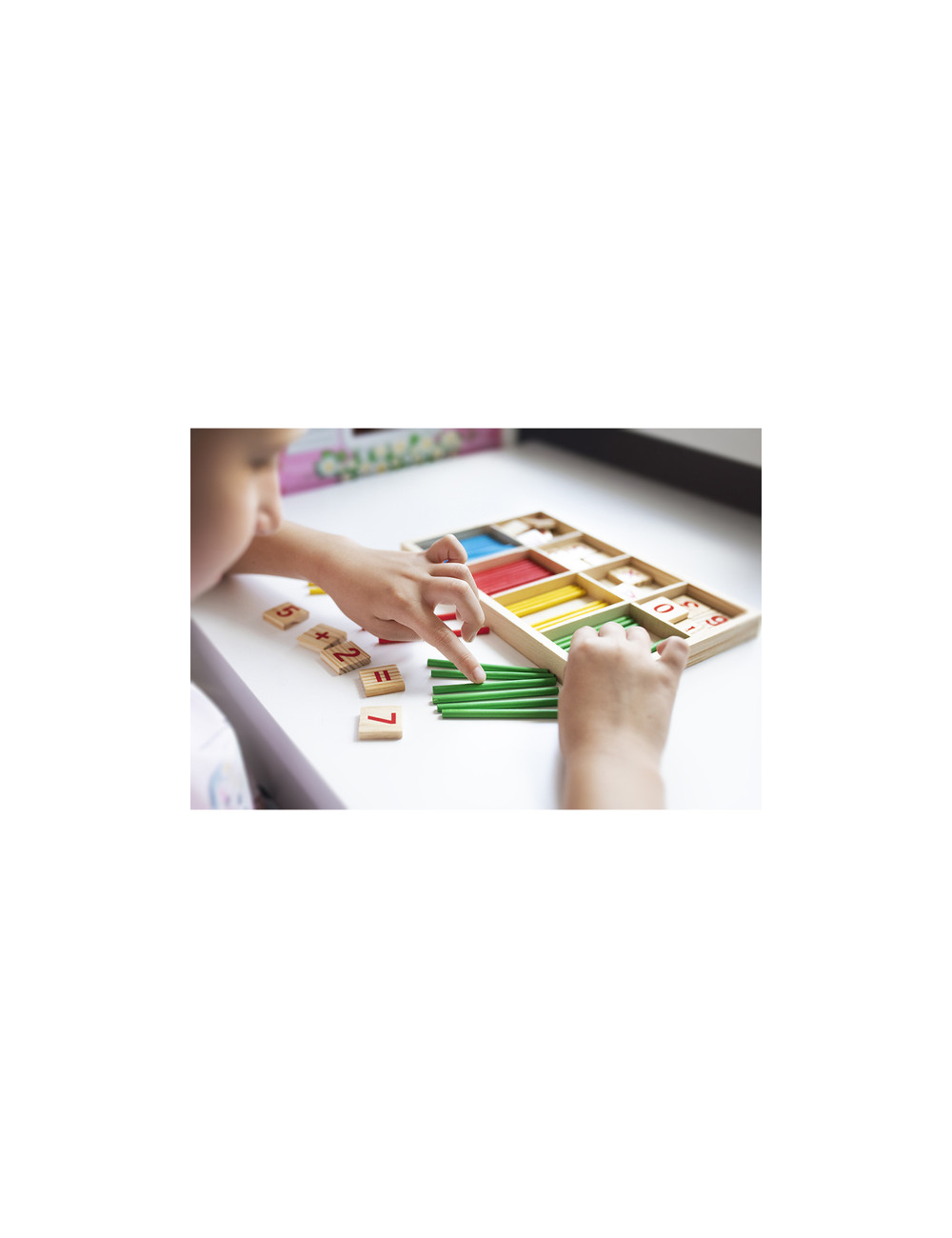 Zestaw do nauki liczenia Ganita, beżowy 