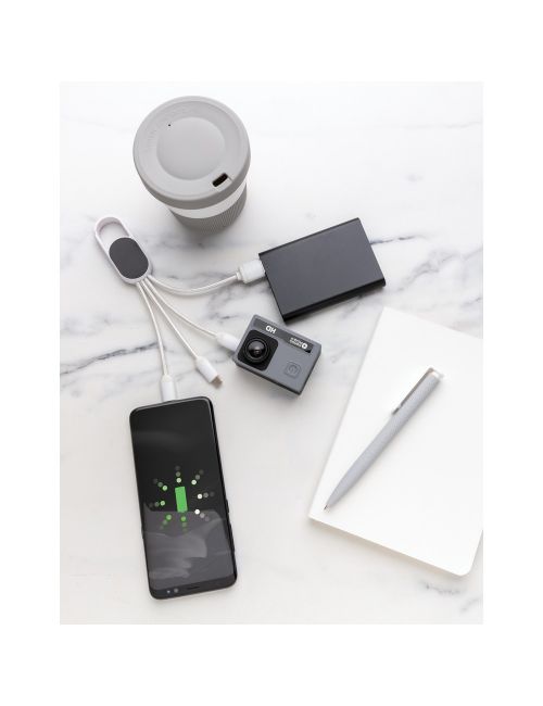 Kabel do ładowania 4 w 1 z karabińczykiem