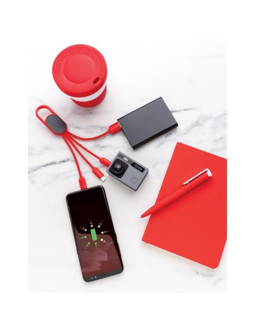 Kabel do ładowania 4 w 1 z karabińczykiem