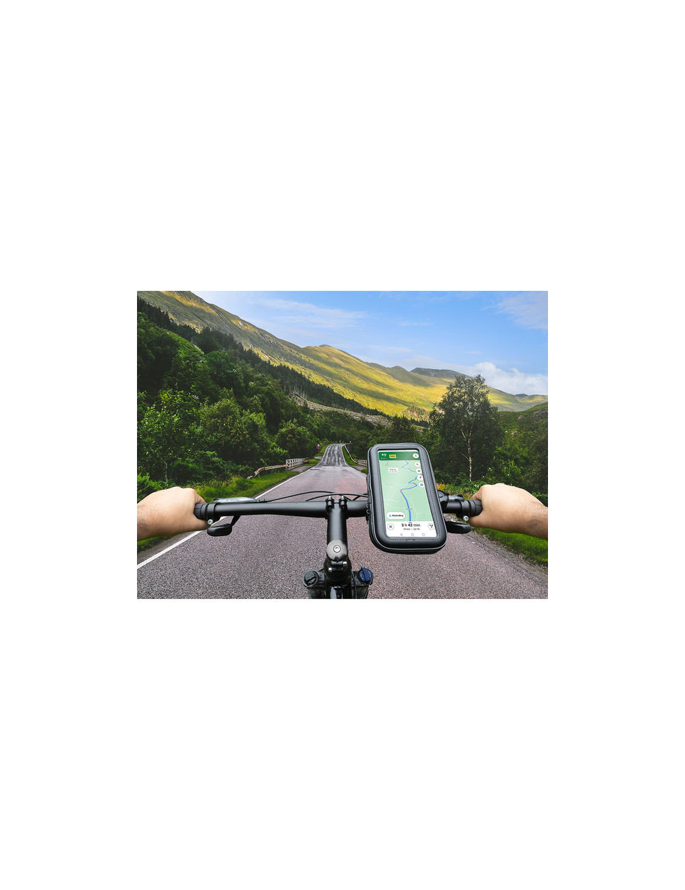 Etui do telefonu z uchwytem rowerowym, czarny 