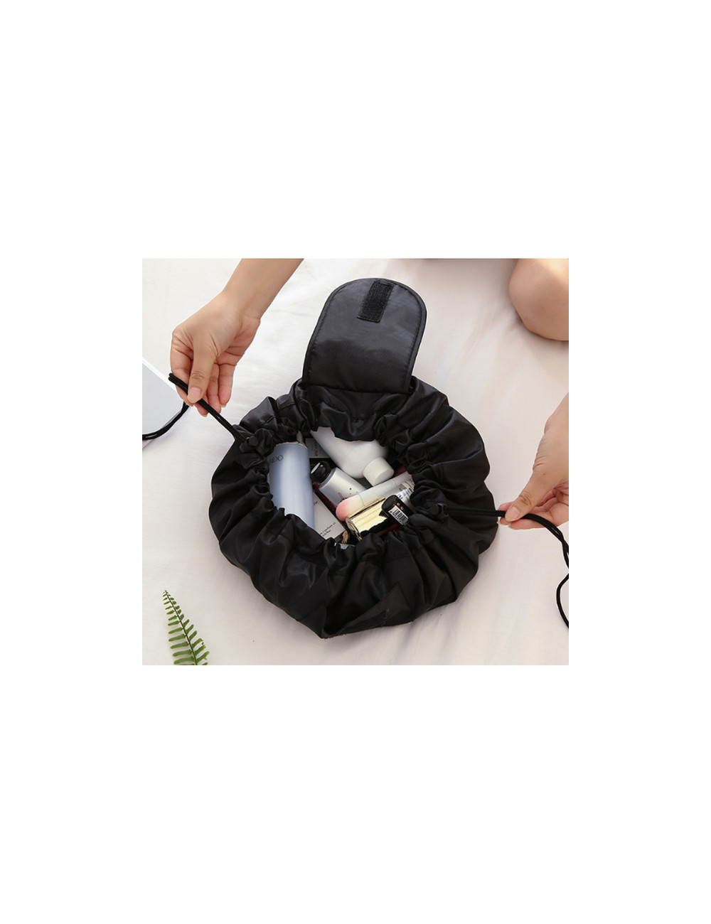 Rozkładana kosmetyczka Melisa, czarny