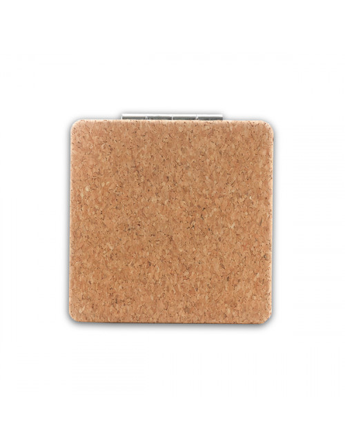 Lusterko w korkowej obudowie, beżowy