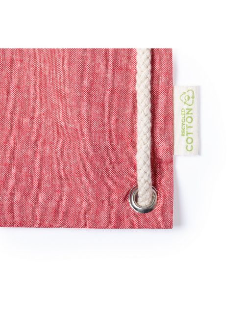 Worek ze sznurkiem i torba na zakupy z bawełny z recyklingu, 2 w 1