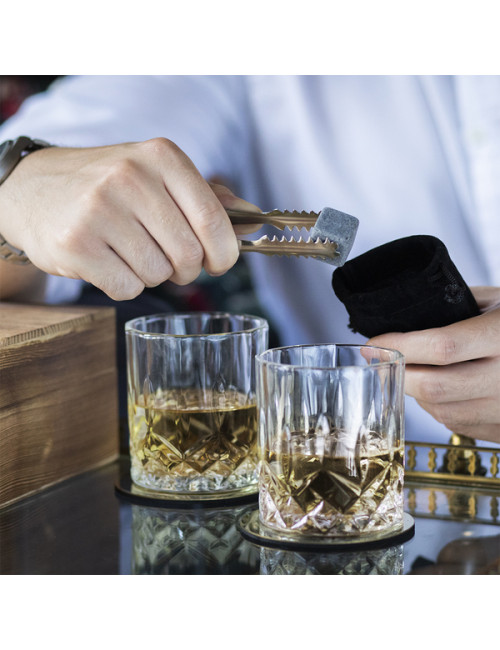 Zestaw do whisky Adare, brązowy