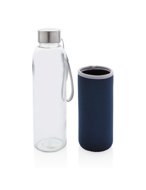 Szklana butelka 500 ml w pokrowcu