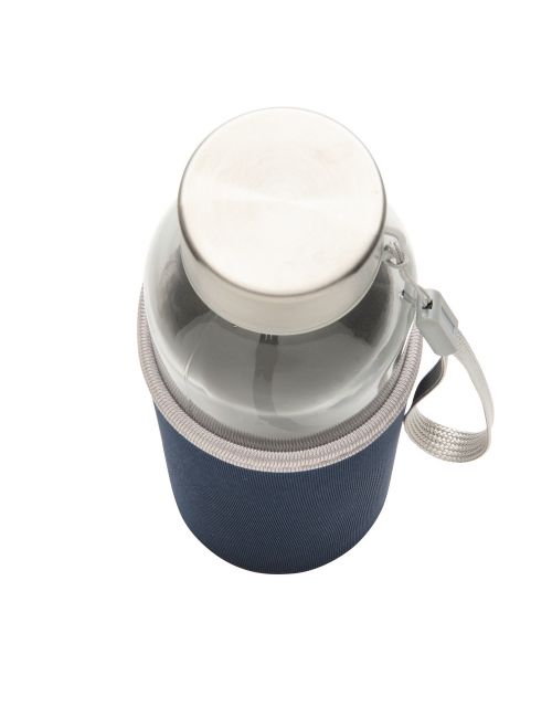 Szklana butelka 500 ml w pokrowcu