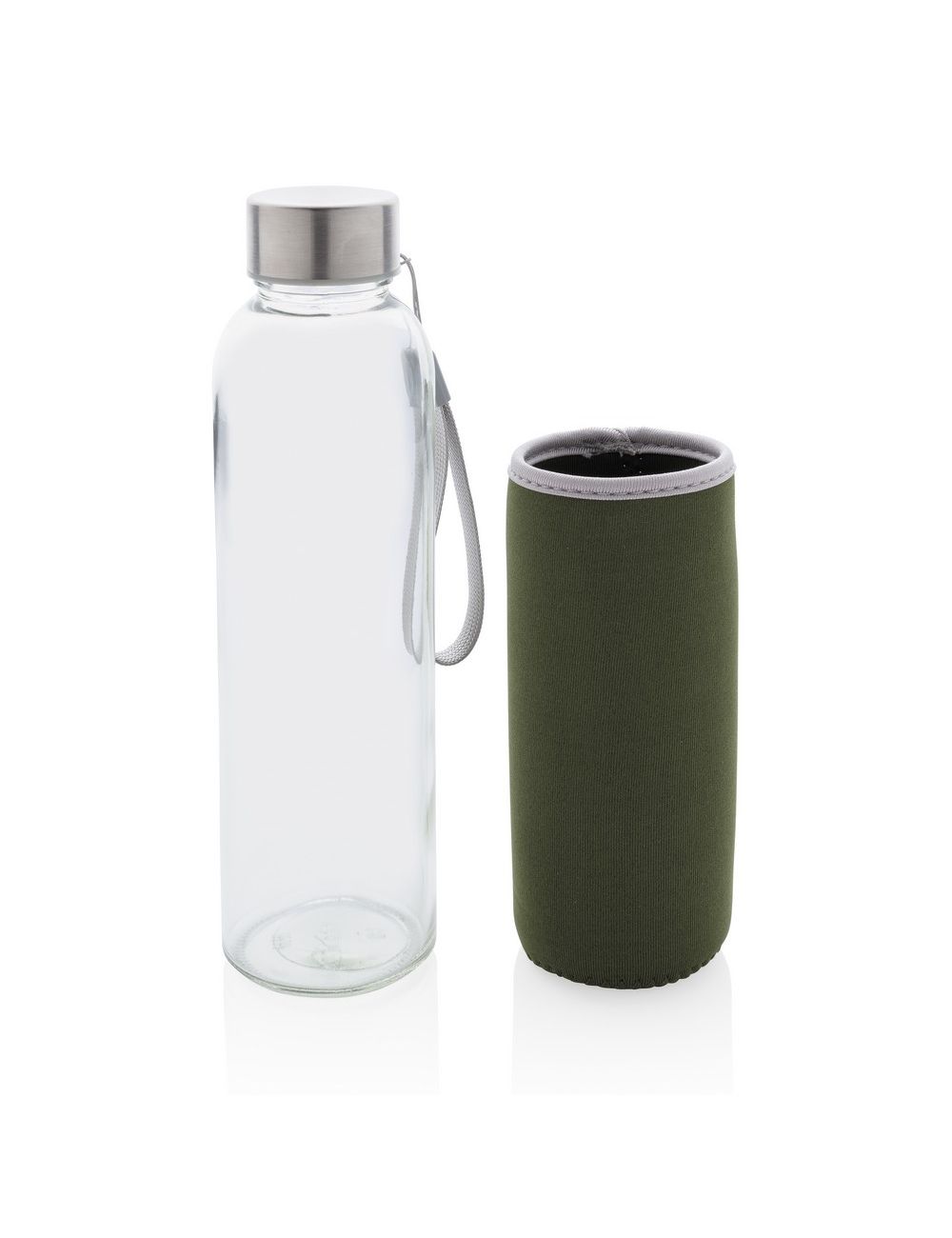 Szklana butelka 500 ml w pokrowcu