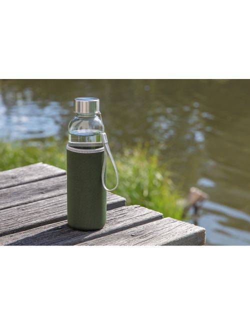 Szklana butelka 500 ml w pokrowcu