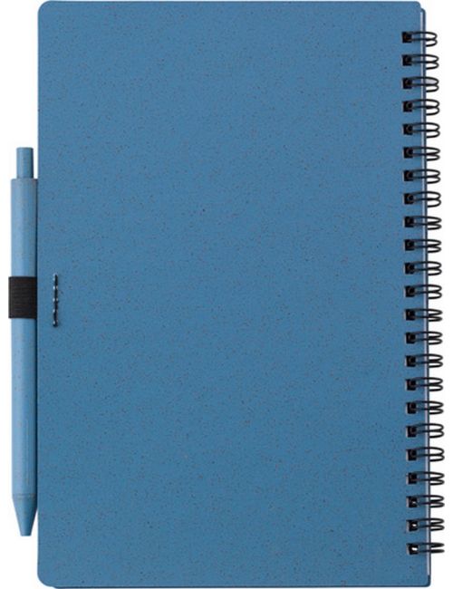 Notatnik ok. A5 ze słomy pszenicznej z długopisem