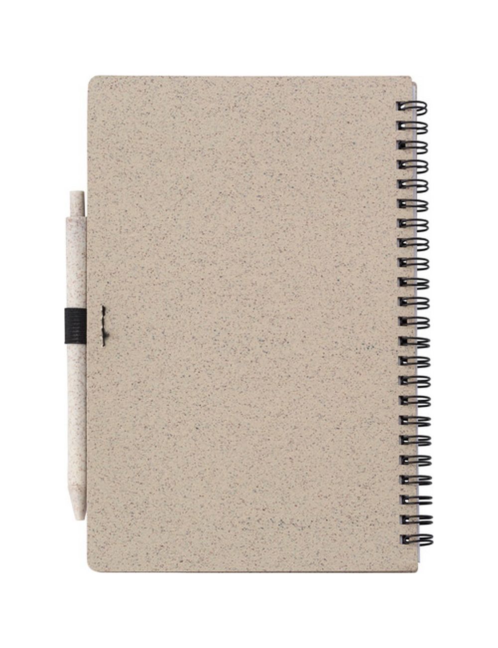 Notatnik ok. A5 ze słomy pszenicznej z długopisem