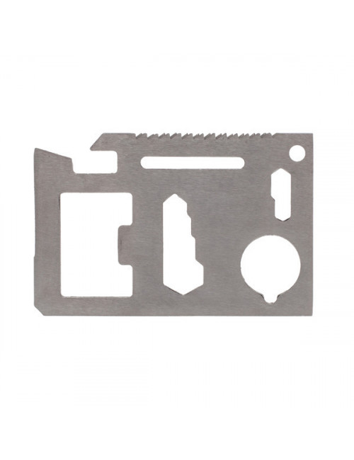 Narzędzie wielofunkcyjne w kształcie karty, srebrny 