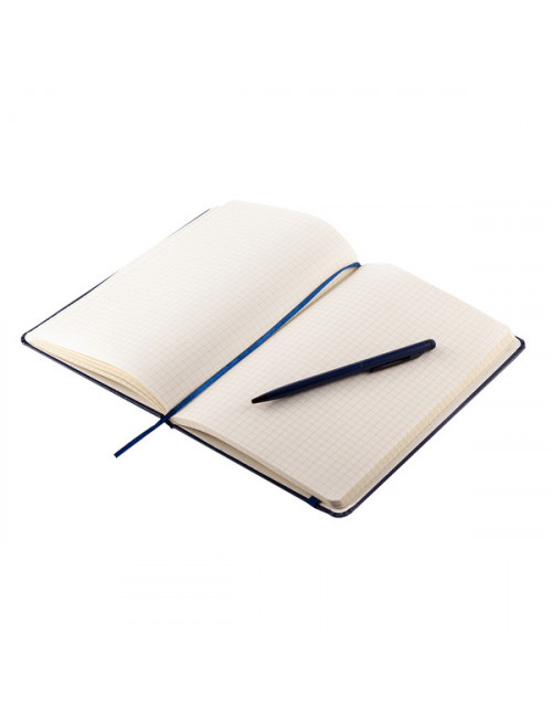 Zestaw notes z długopisem Abrantes, granatowy 