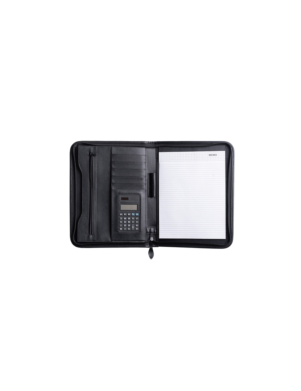 Teczka konferencyjna na zamek Solarino, czarny 