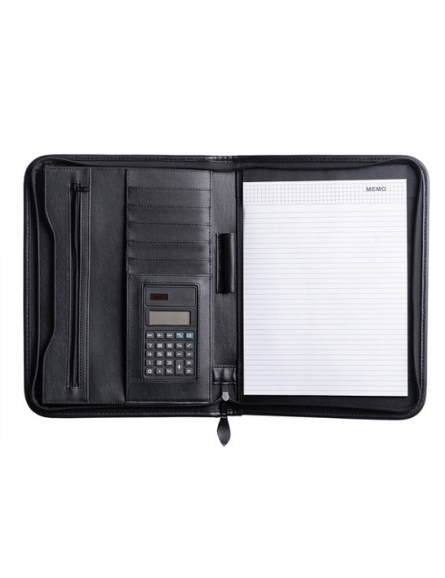 Teczka konferencyjna na zamek Solarino, czarny 