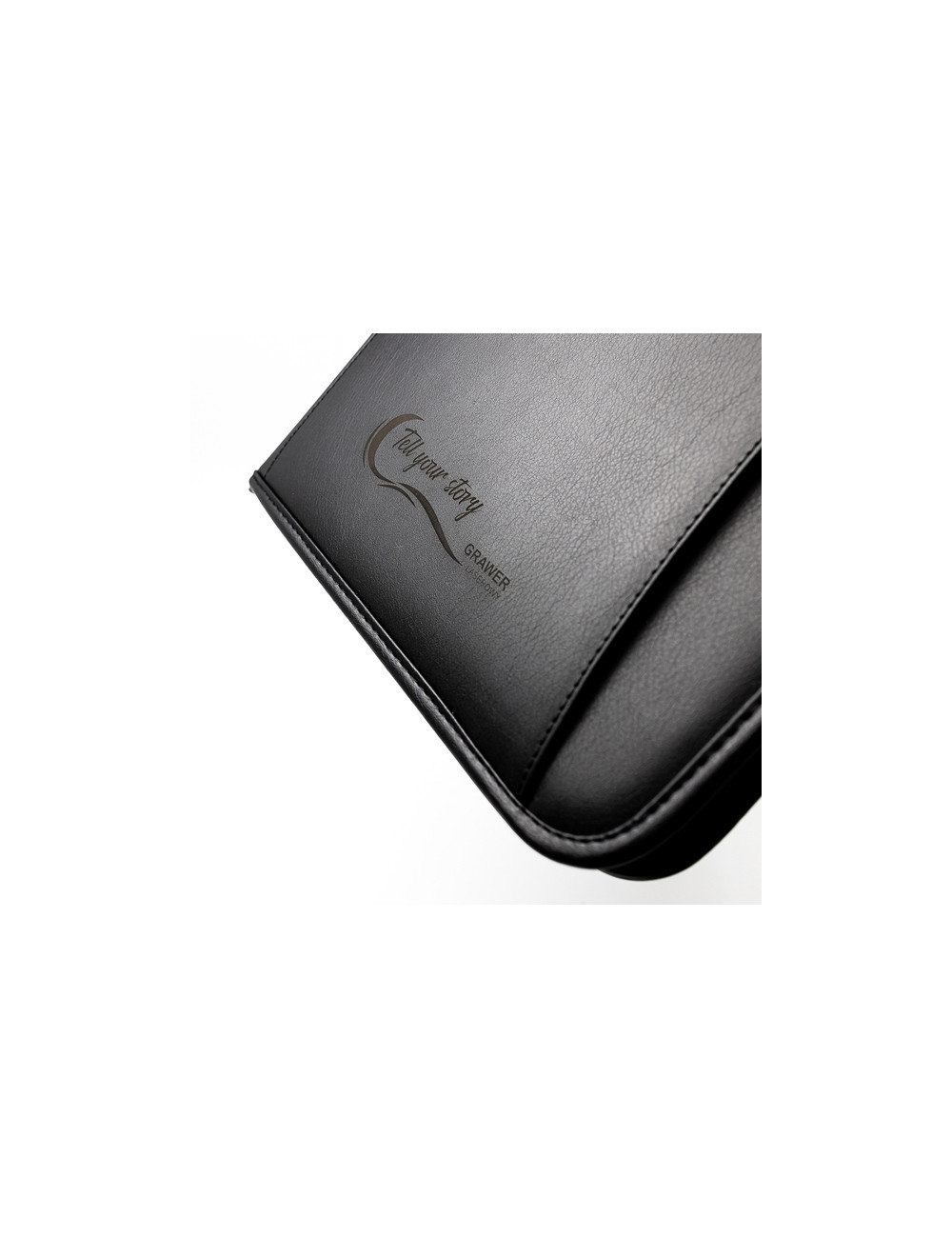 Teczka konferencyjna na zamek Solarino, czarny 