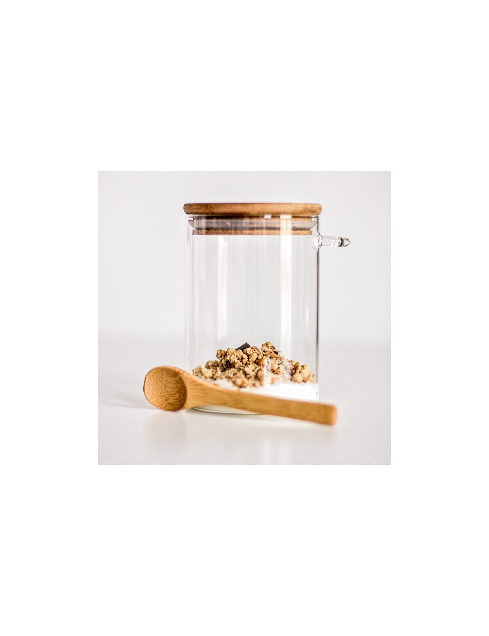 Szklany pojemnik Dayton 600ml, brązowy 
