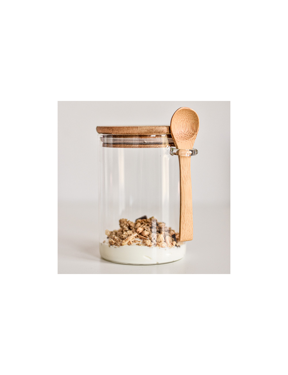 Szklany pojemnik Dayton 600ml, brązowy 