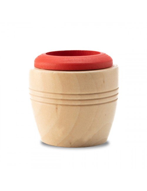 Drewniany kalejdoskop, czerwony 