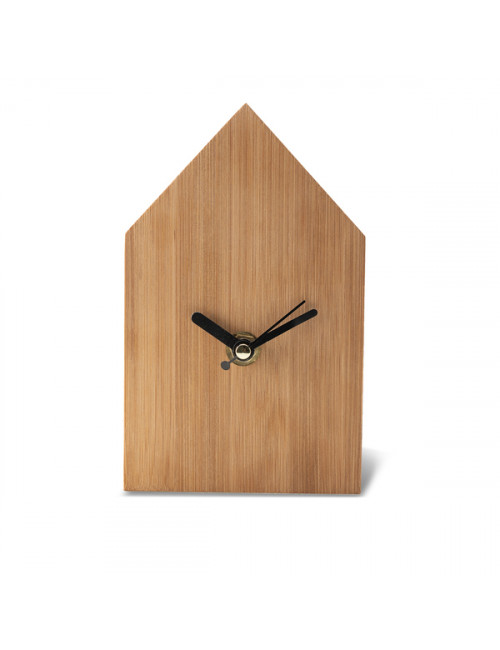 Zegar bambusowy La Casa, brązowy 