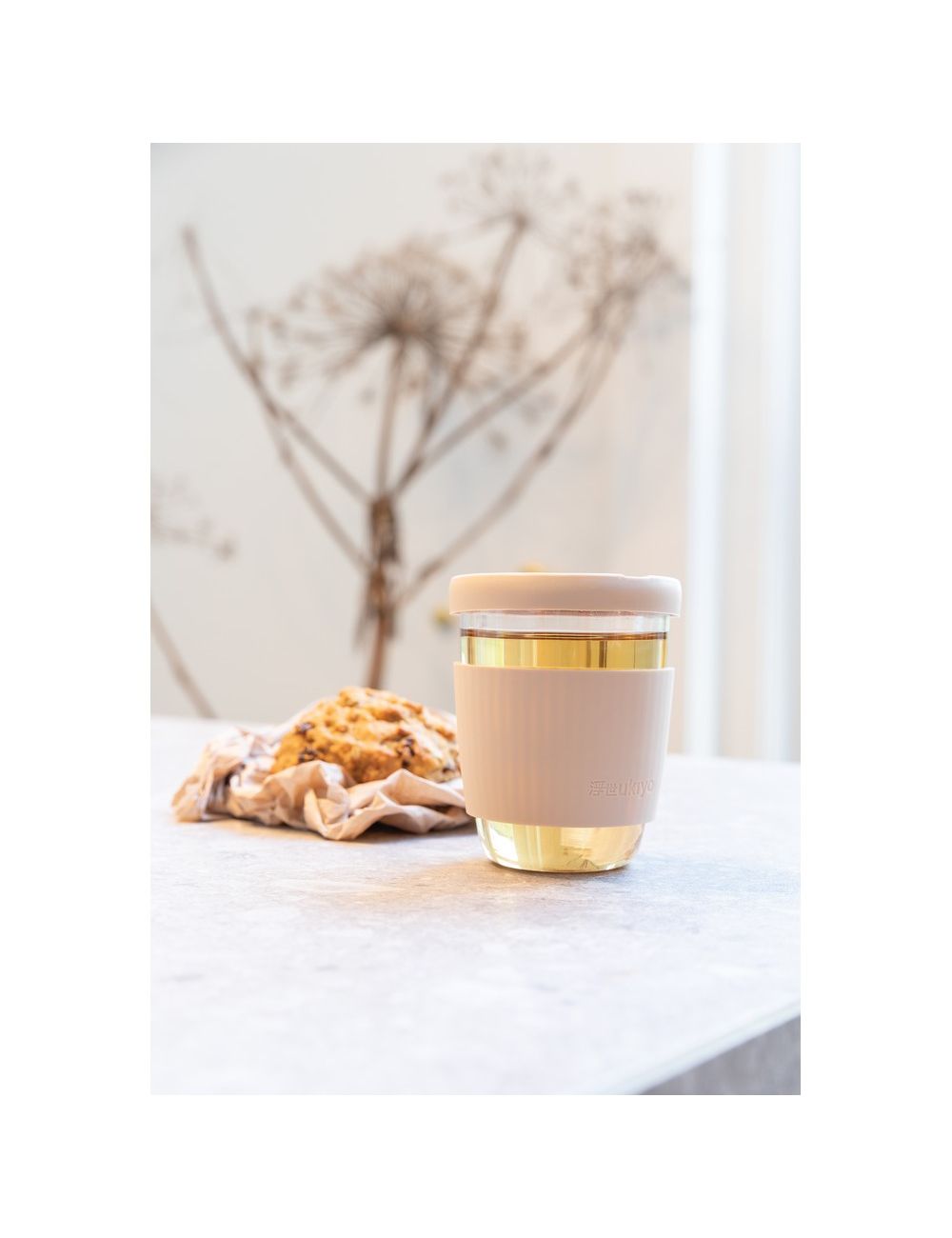 Szklany kubek podróżny Ukiyo 360 ml