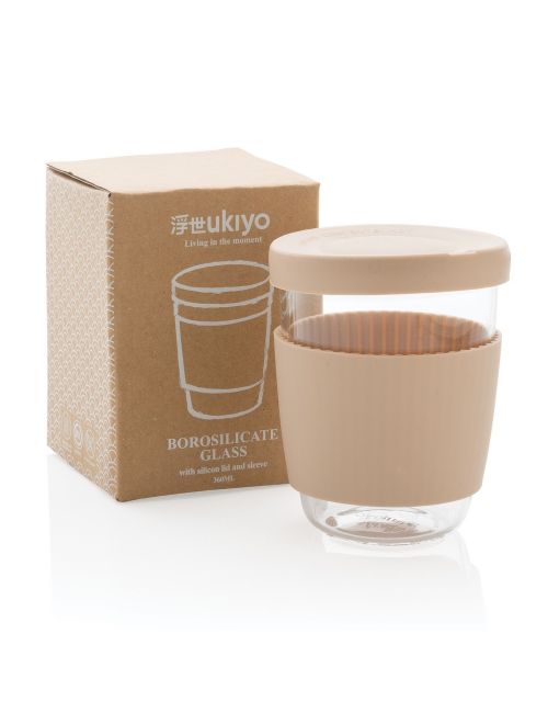 Szklany kubek podróżny Ukiyo 360 ml