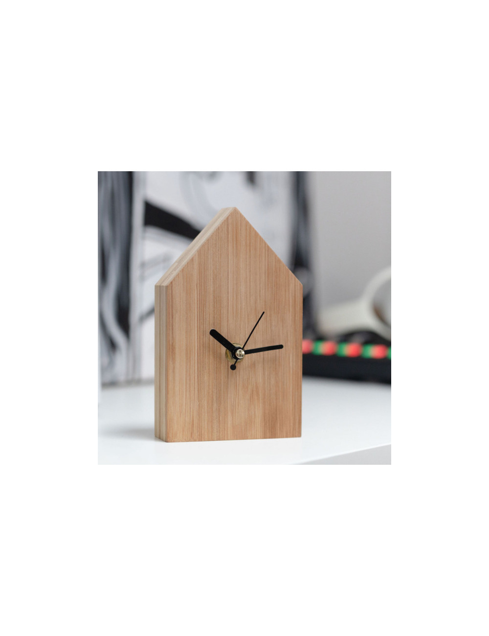 Zegar bambusowy La Casa, brązowy 