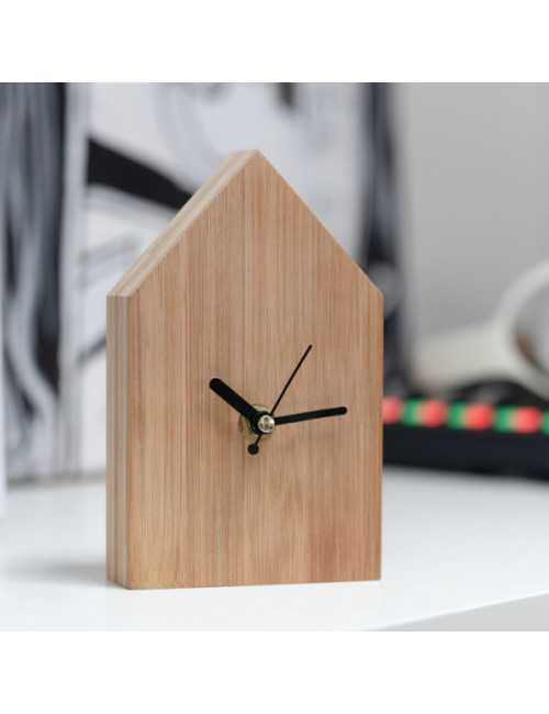 Zegar bambusowy La Casa, brązowy 