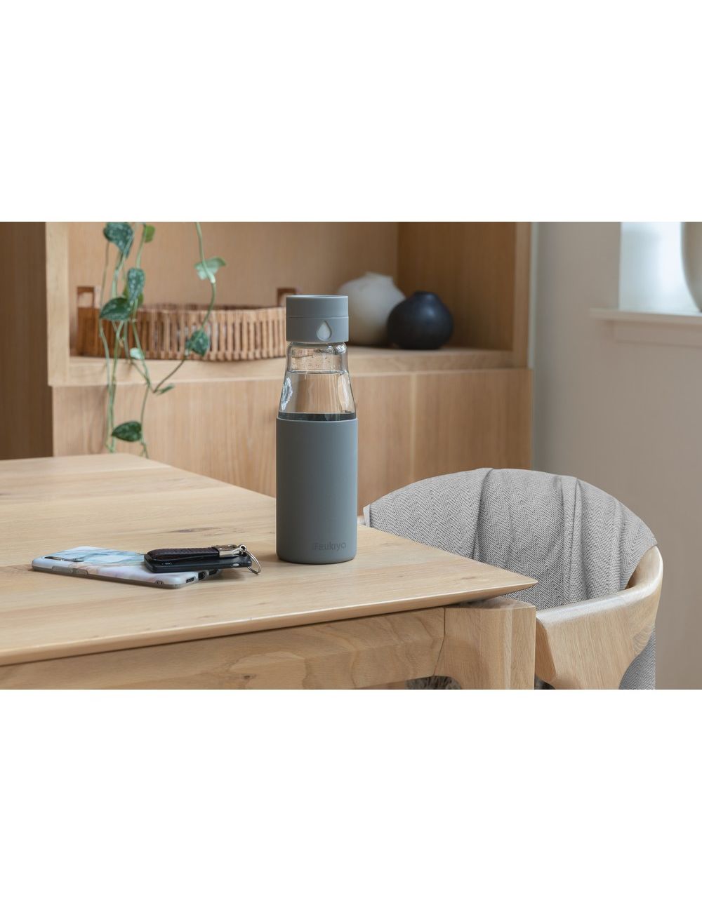 Szklana butelka 650 ml Ukiyo, monitorująca...