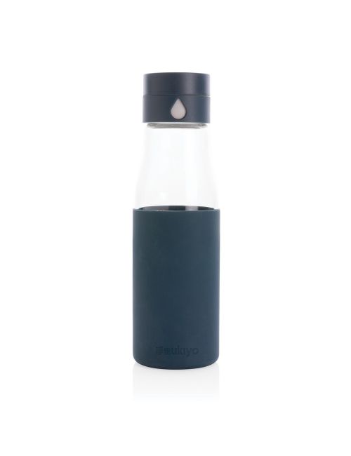 Szklana butelka 650 ml Ukiyo, monitorująca ilość wypitej wody