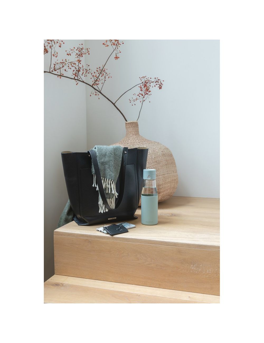 Szklana butelka 650 ml Ukiyo, monitorująca...