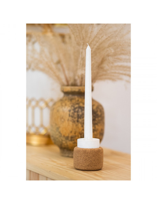 Świecznik dwustronny Eclat, beżowy