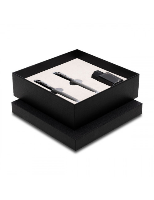 Zestaw piśmienniczy Gassin, czarny 