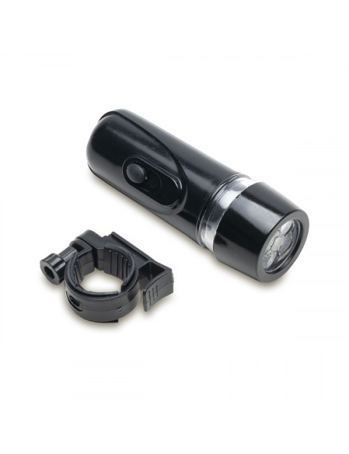 Zestaw lampek rowerowych, czarny 