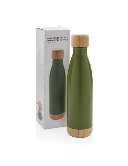 Butelka termiczna 700 ml, bambusowy element