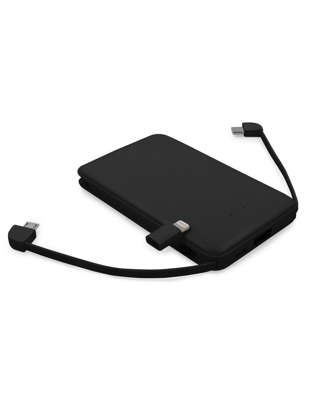 Power bank 5000 mAh ze zintegrowanymi kablami,...