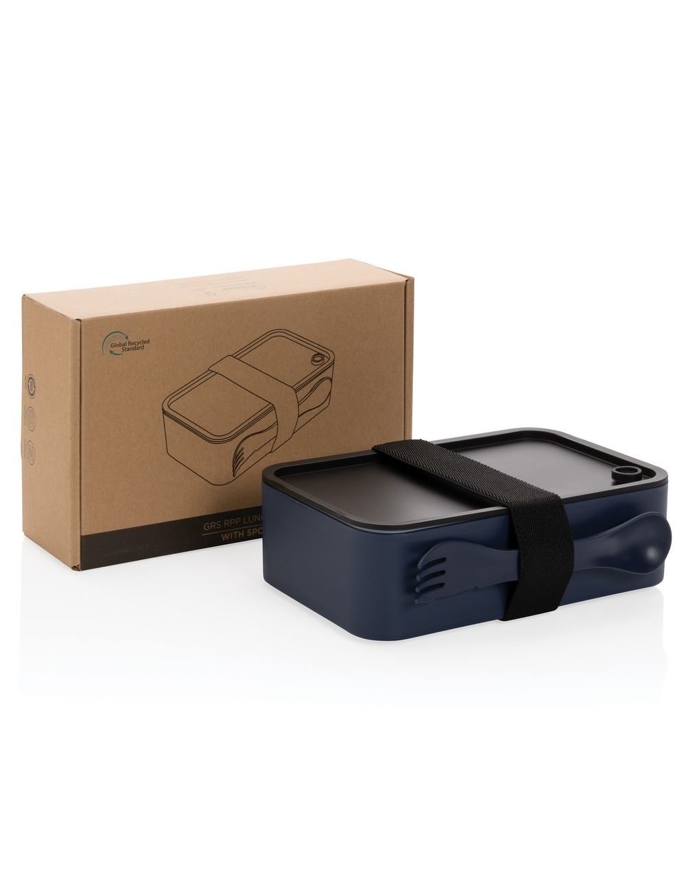 Pudełko śniadaniowe 1,2 L RPP, łyżkowidelec