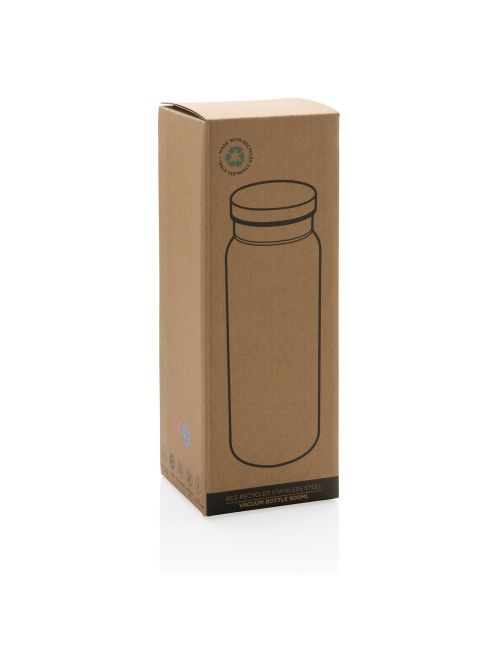 Butelka termiczna 600 ml, stal nierdzewna z recyklingu