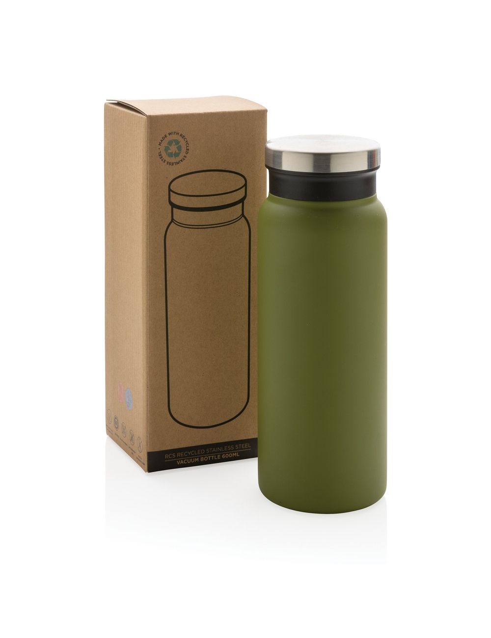 Butelka termiczna 600 ml, stal nierdzewna z...